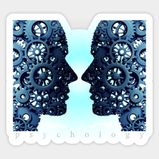 Psychology And Psychologist Or Psychiatry and Psychiatric Sticker